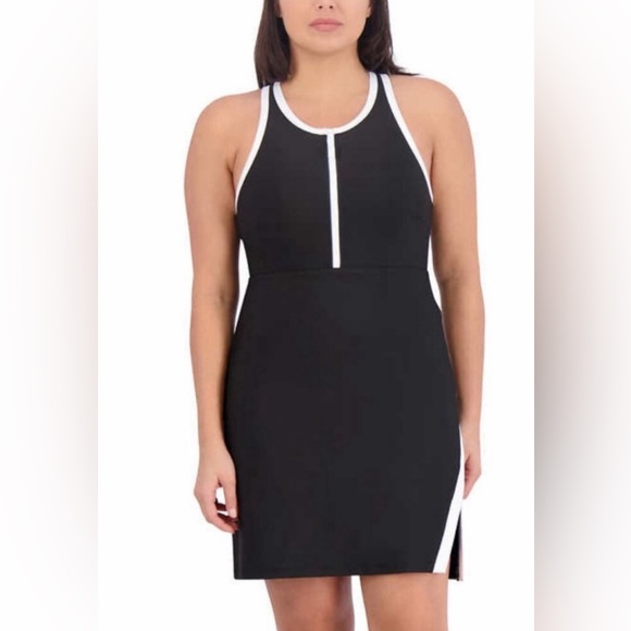 SAGE Ladies' Active Dress with Shorts Black - Picture 3 of 7